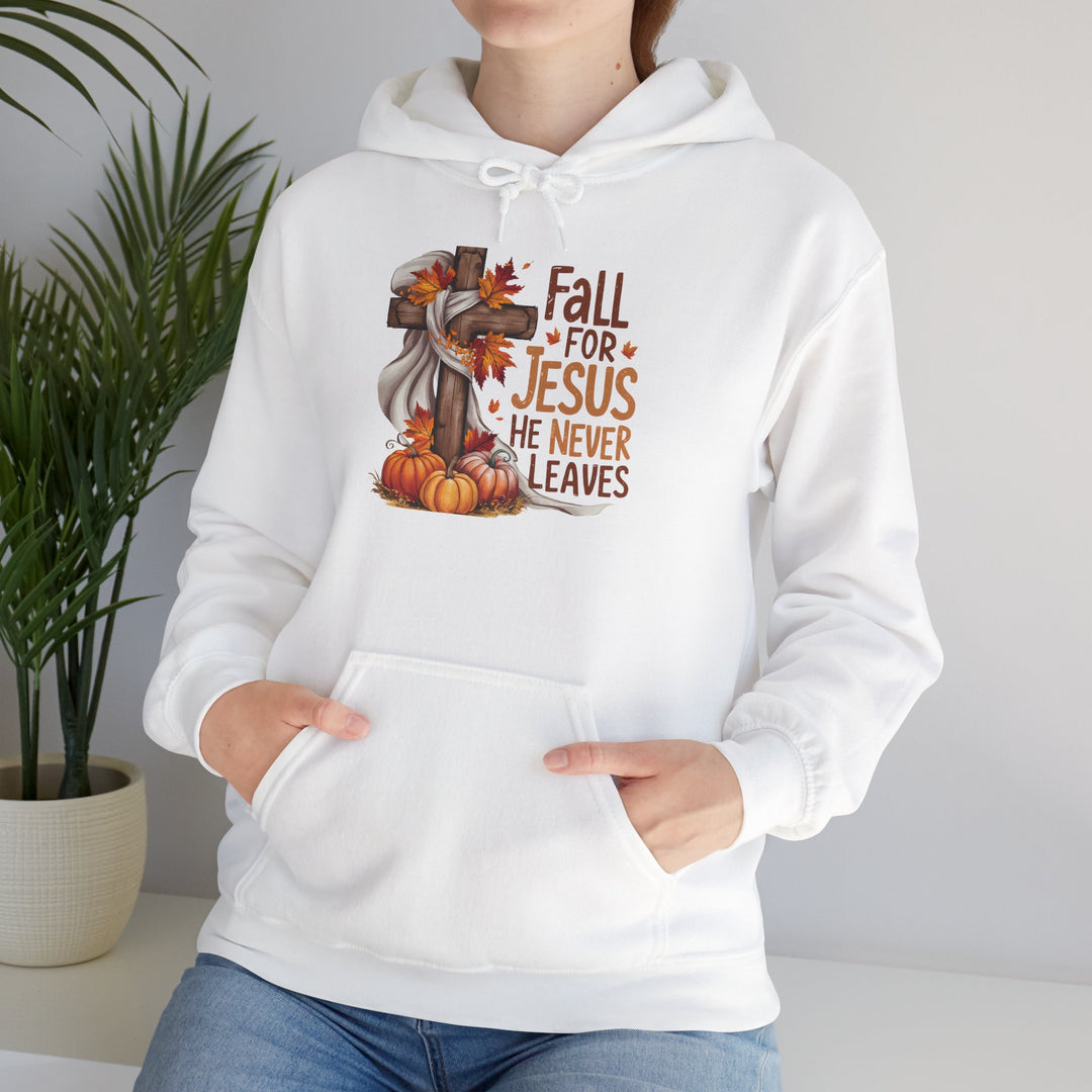 Christian Hoodie - Fall for Jesus Inspirational Unisex Sweatshirt