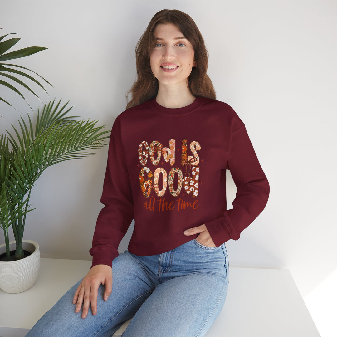 God Is Good Sweatshirt, Inspirational Crewneck, Cozy Fall Fashion, Unisex Apparel, Perfect Gift for Christians