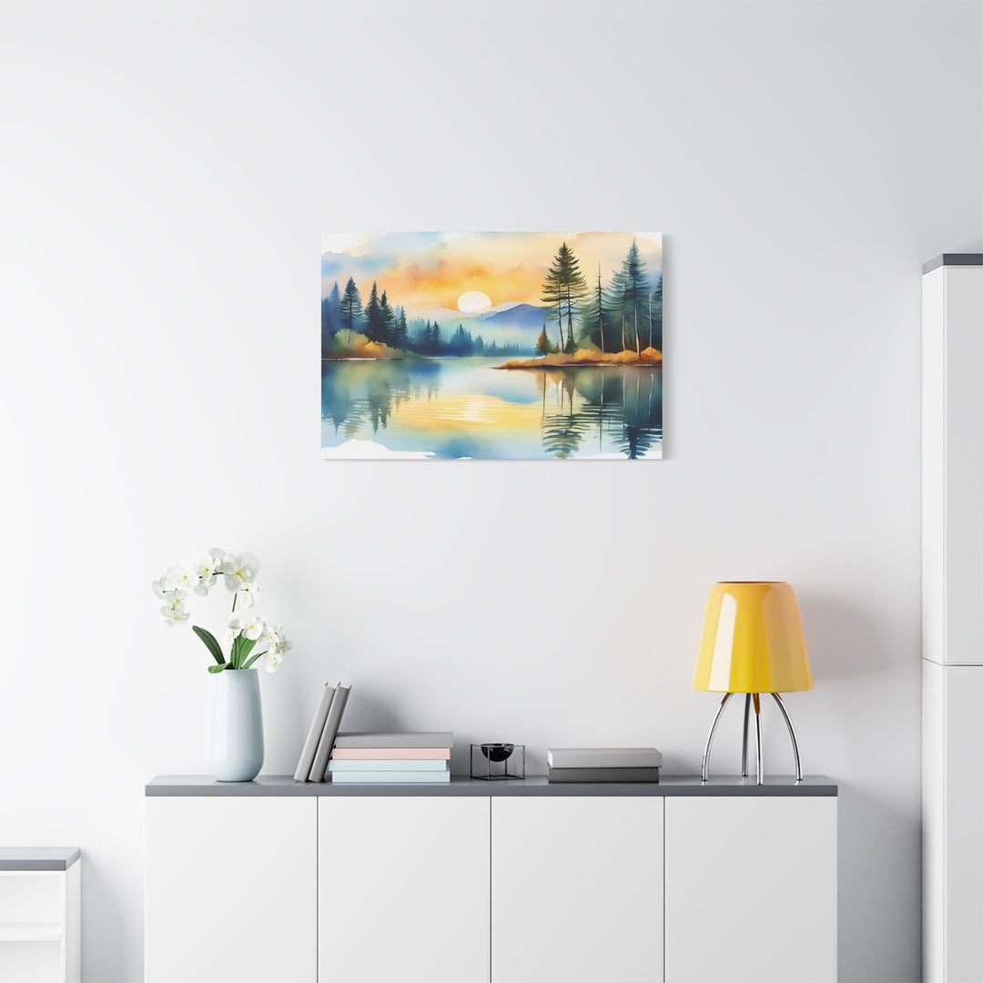 Canvas Print - Silent Reflection Inspired by Psalm 46