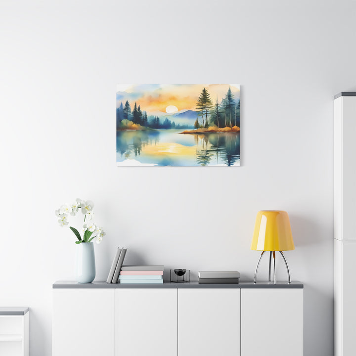 Canvas Print - Silent Reflection Inspired by Psalm 46