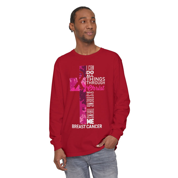 Christian Breast Cancer Awareness Long Sleeve T-Shirt