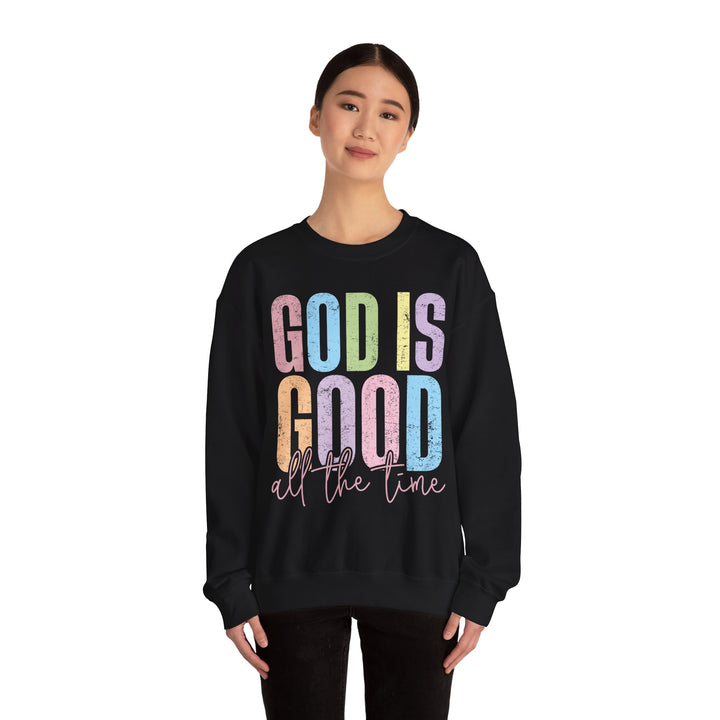 Inspirational God is Good Sweatshirt, Religious Crewneck, Faith-Based Apparel, Comfortable Casual Wear, Church Gift, Positive Vibes