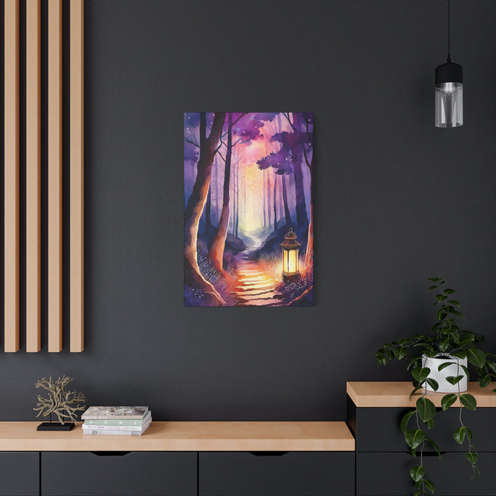 Canvas Print - Path of Light Lantern Twilight Psalm 119 Inspired