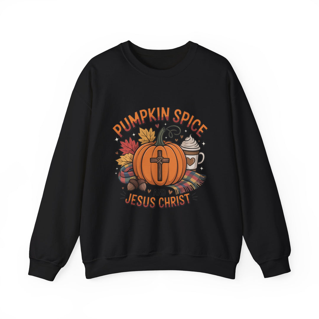Fall Pumpkin Spice and Jesus Christ Sweatshirt