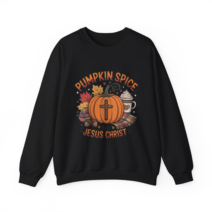 Fall Pumpkin Spice and Jesus Christ Sweatshirt