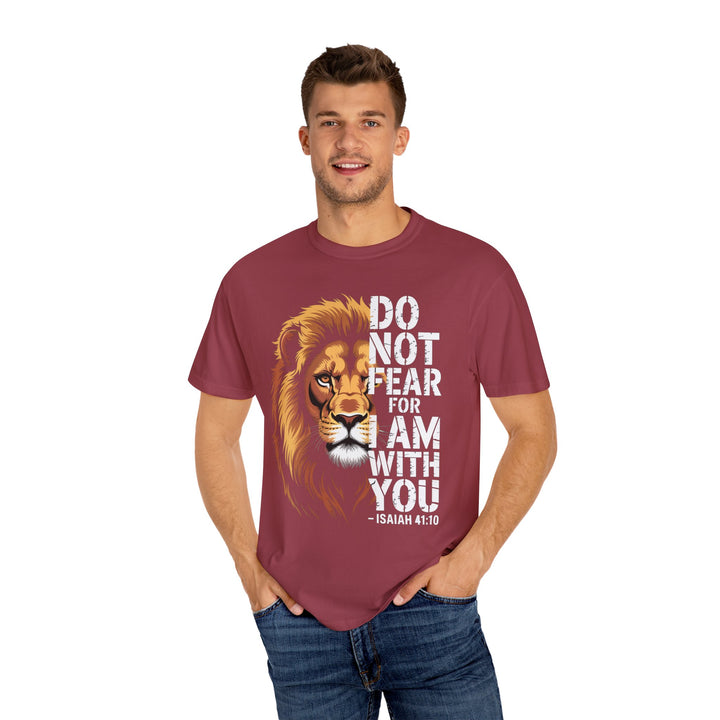 Christian Lion T-Shirt – Isaiah 41:10 Unisex Tee | Do Not Fear Scripture Apparel