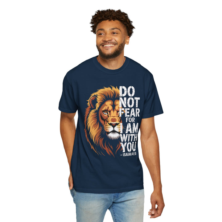Christian Lion T-Shirt – Isaiah 41:10 Unisex Tee | Do Not Fear Scripture Apparel
