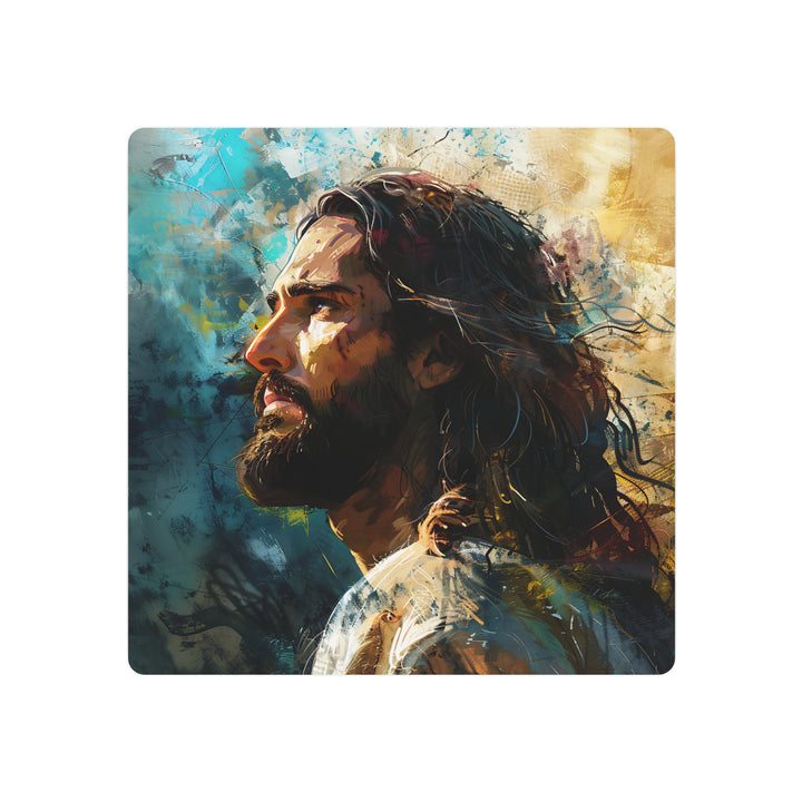 The Redeemer – Modern Christian Metal Wall Art