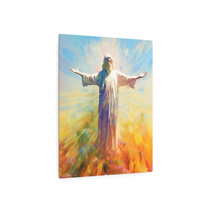 Inspirational Metal Art Sign - Jesus Christ Artwork for Home Decor