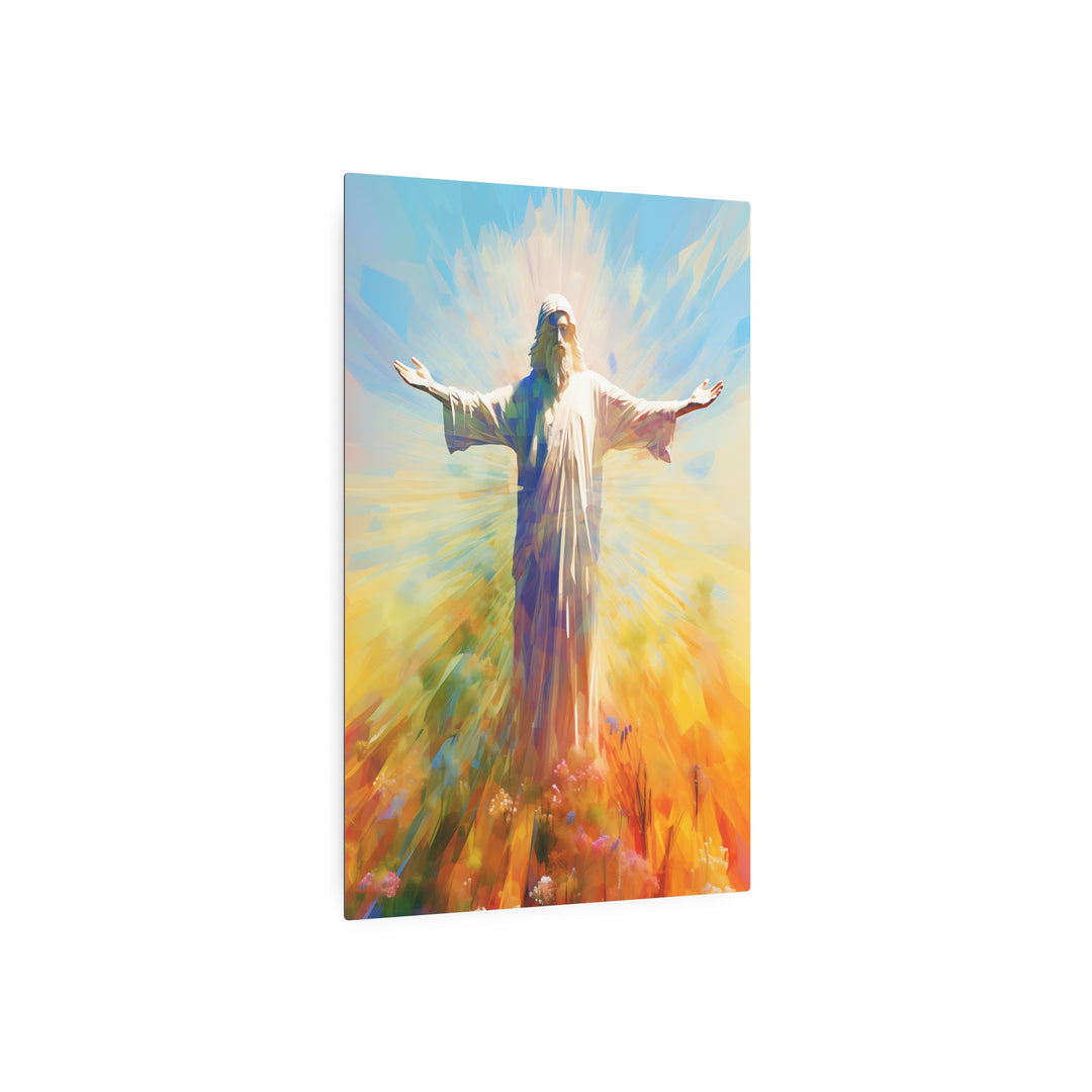 Inspirational Metal Art Sign - Jesus Christ Artwork for Home Decor