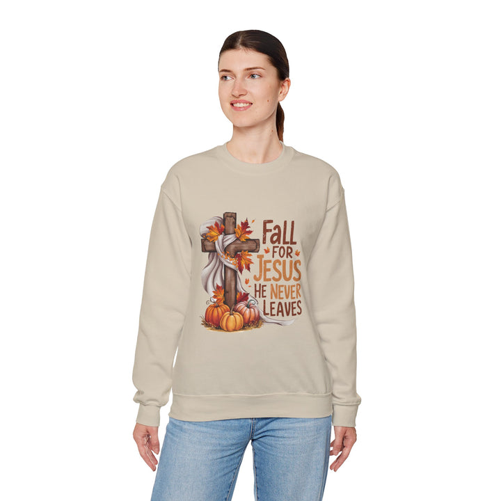 Faith-Inspired Fall Sweatshirt: Cozy Christian Apparel for Autumn, Harvest, Thanksgiving, Seasonal Comfort, Fall for Jesus