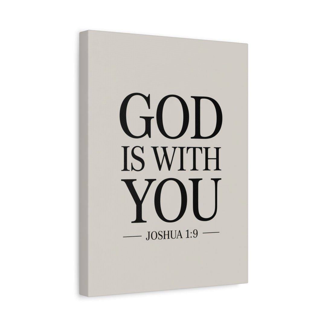 Canvas Print - God is With You - Joshua 1:9