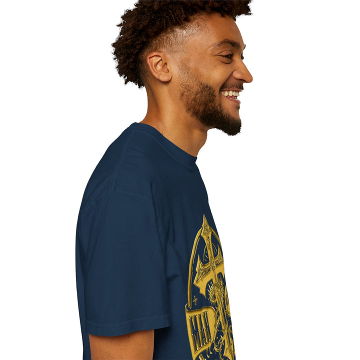Warrior Spirit T-shirt - Royal Identity Gold Crest Design