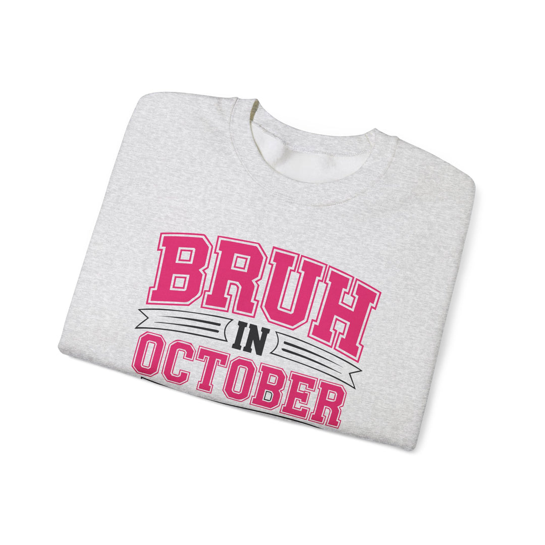 Pink October Awareness Sweatshirt, Cozy Crewneck, Breast Cancer Awareness, Gift for Supporters, Fashion for a Cause