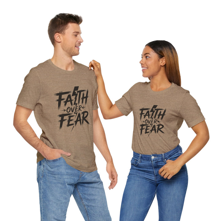 Faith Over Fear – Bold Christian Lightning Shirt