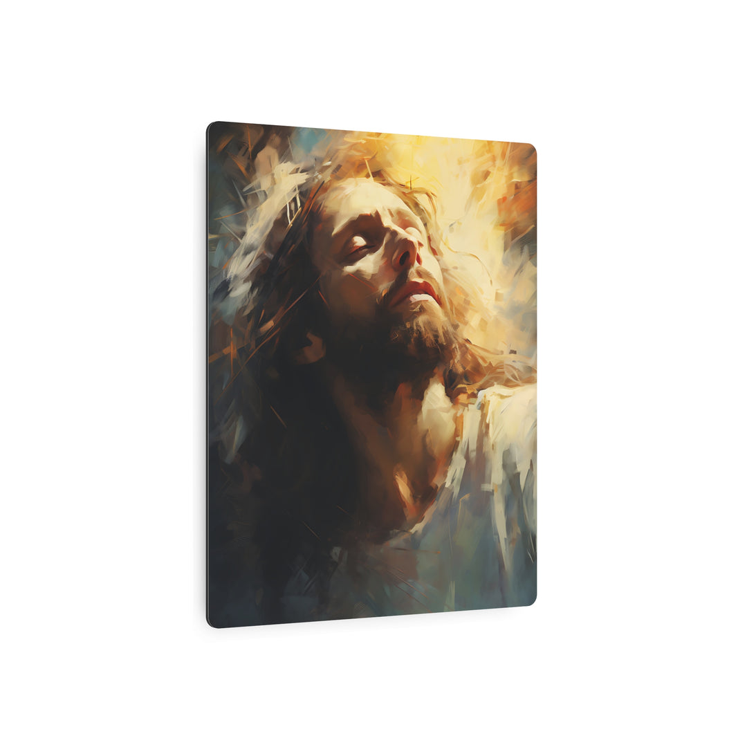 Inspirational Metal Art Sign – Divine Serenity Wall Decor