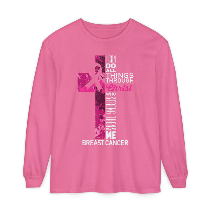 Christian Breast Cancer Awareness Long Sleeve T-Shirt
