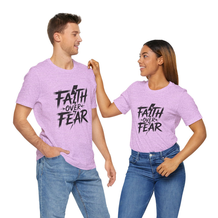 Faith Over Fear – Bold Christian Lightning Shirt