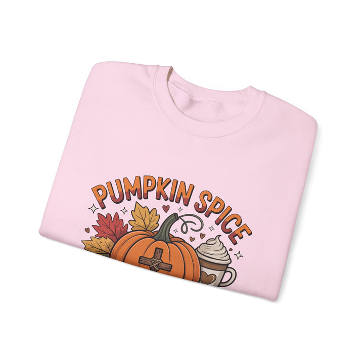 Fall Pumpkin Spice and Jesus Christ Sweatshirt
