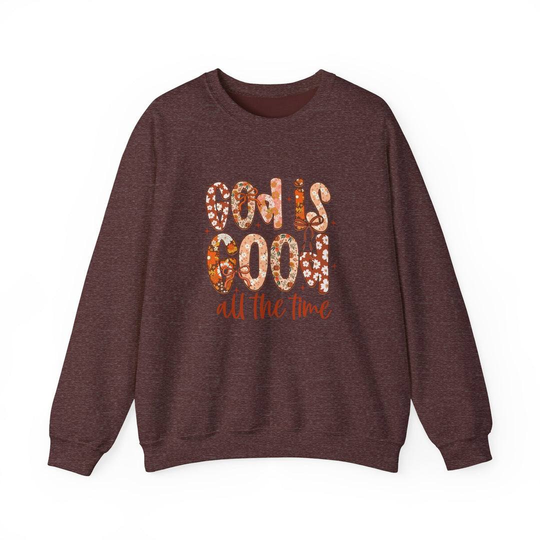 God Is Good Sweatshirt, Inspirational Crewneck, Cozy Fall Fashion, Unisex Apparel, Perfect Gift for Christians