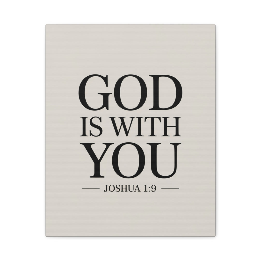 Canvas Print - God is With You - Joshua 1:9