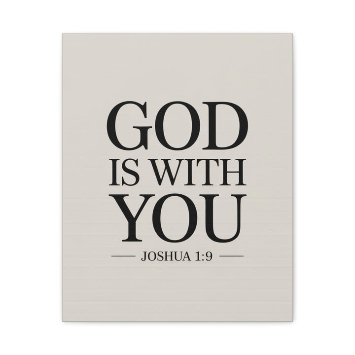 Canvas Print - God is With You - Joshua 1:9