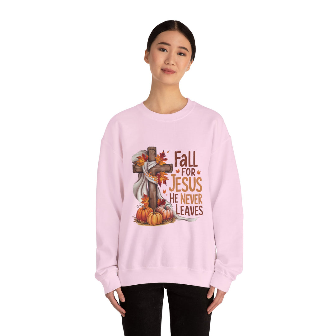 Faith-Inspired Fall Sweatshirt: Cozy Christian Apparel for Autumn, Harvest, Thanksgiving, Seasonal Comfort, Fall for Jesus