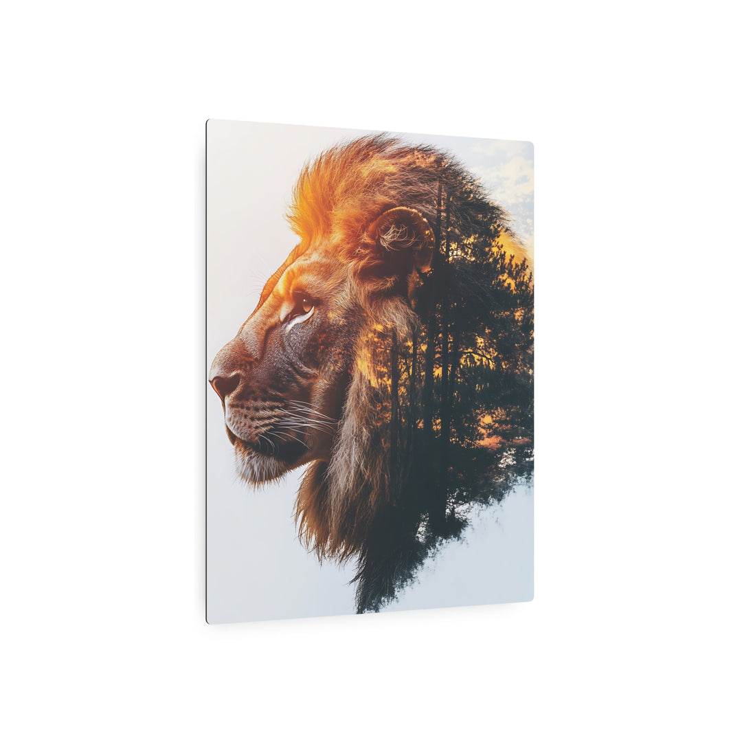 Nature-Inspired Lion Metal Art Sign | Home Décor and Wall Art