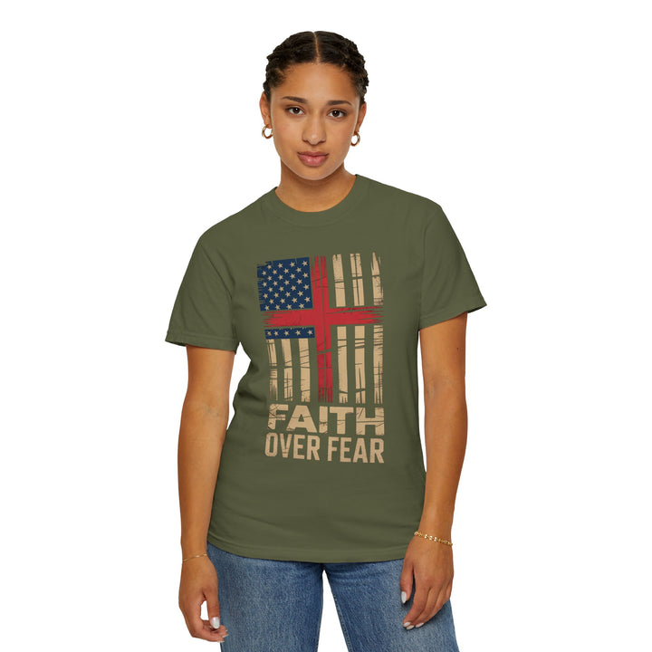 Faith Over Fear Patriotic T-shirt