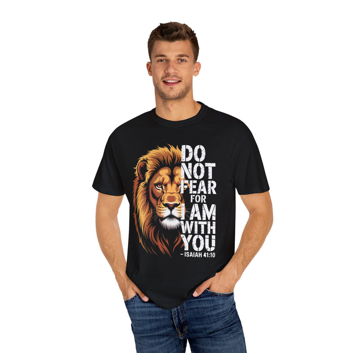 Christian Lion T-Shirt – Isaiah 41:10 Unisex Tee | Do Not Fear Scripture Apparel