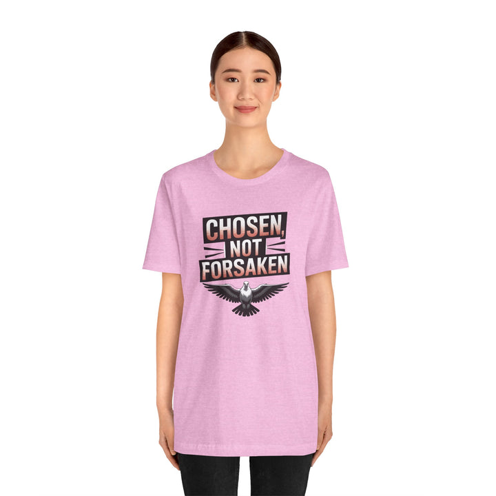 Chosen Not Forsaken Tee - Inspirational Unisex Jersey T-Shirt, Faith-Based Apparel, Motivational Gift, Casual Wear, Spiritual Fashion