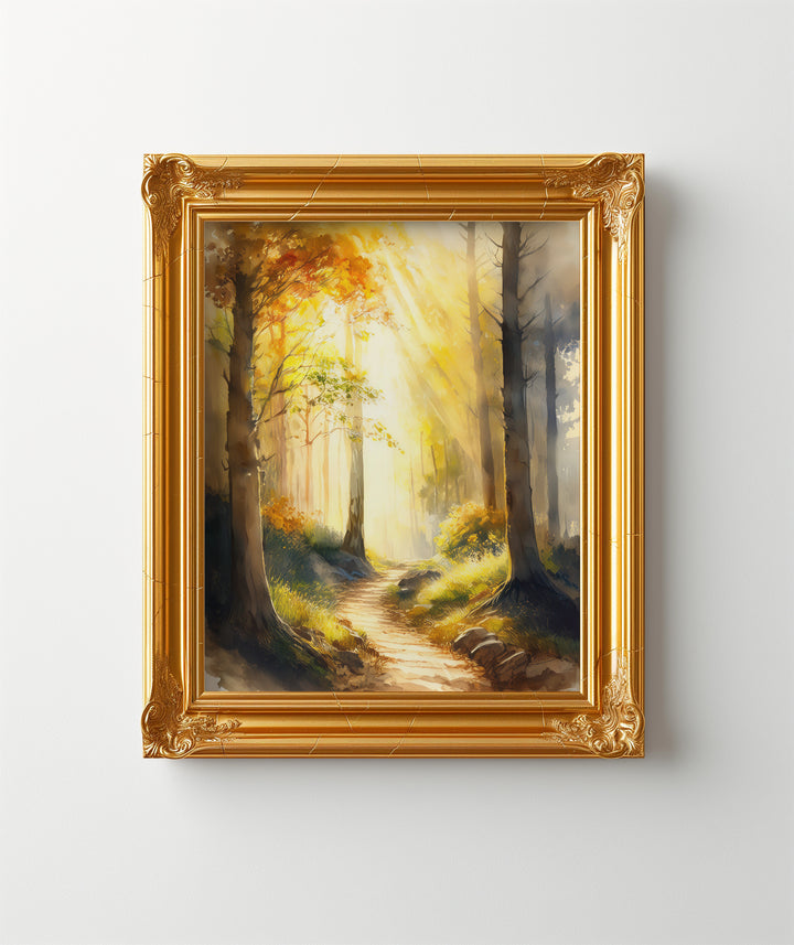Near to the Brokenhearted – Watercolor Landscape Print Inspired by Psalm 34