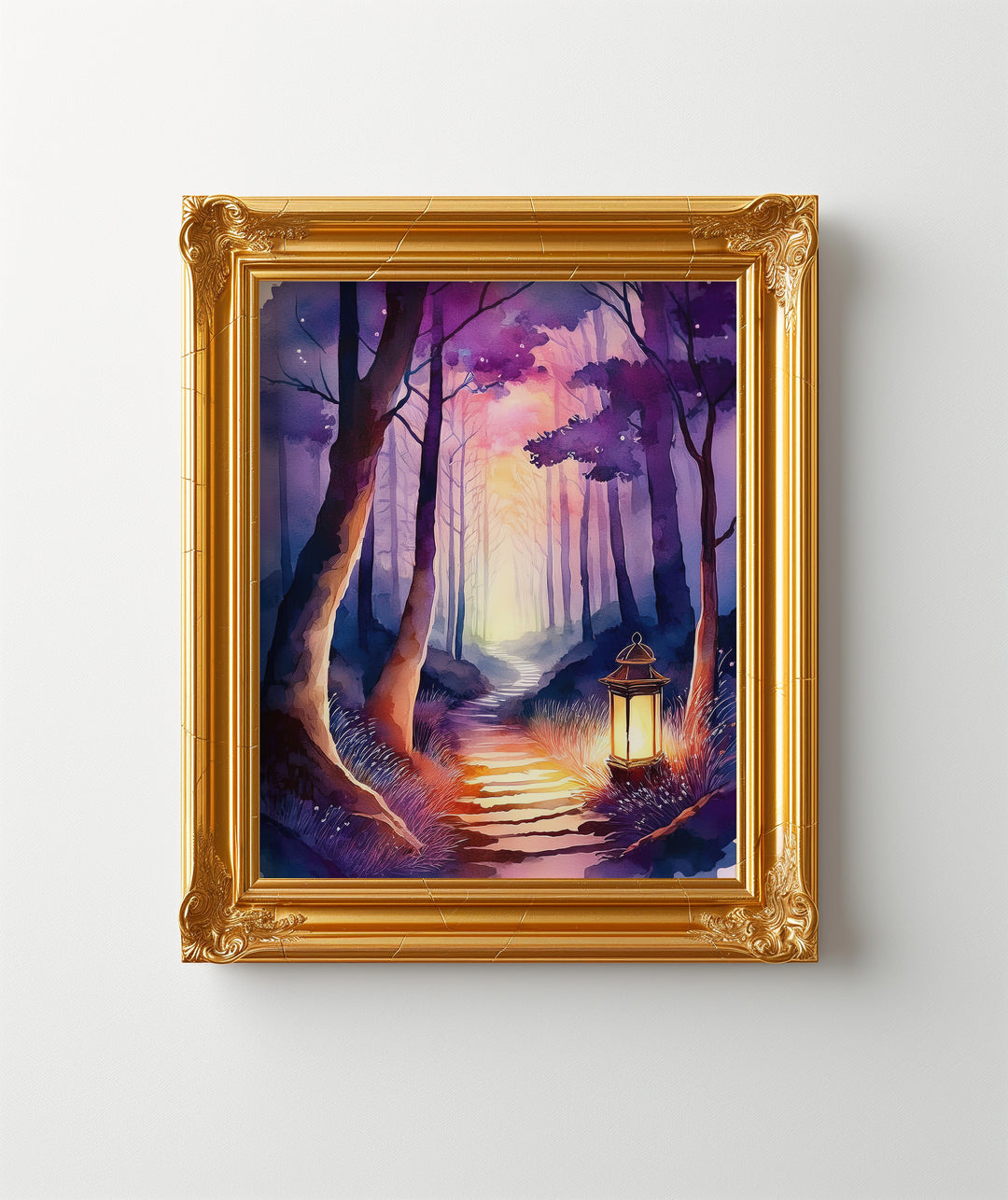 Path of Light – Watercolor Landscape Print Inspired by Psalm 119