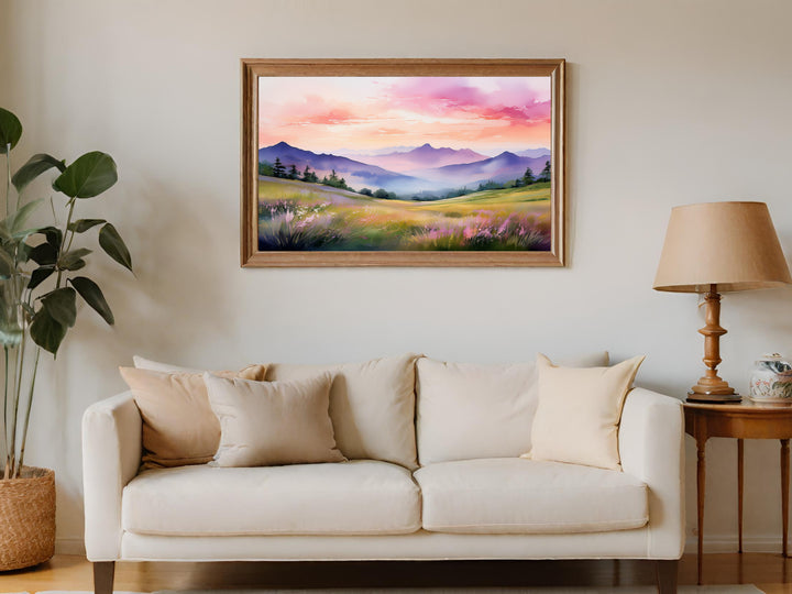 Eyes to the Hills – Watercolor Landscape Print Inspired by Psalm 121