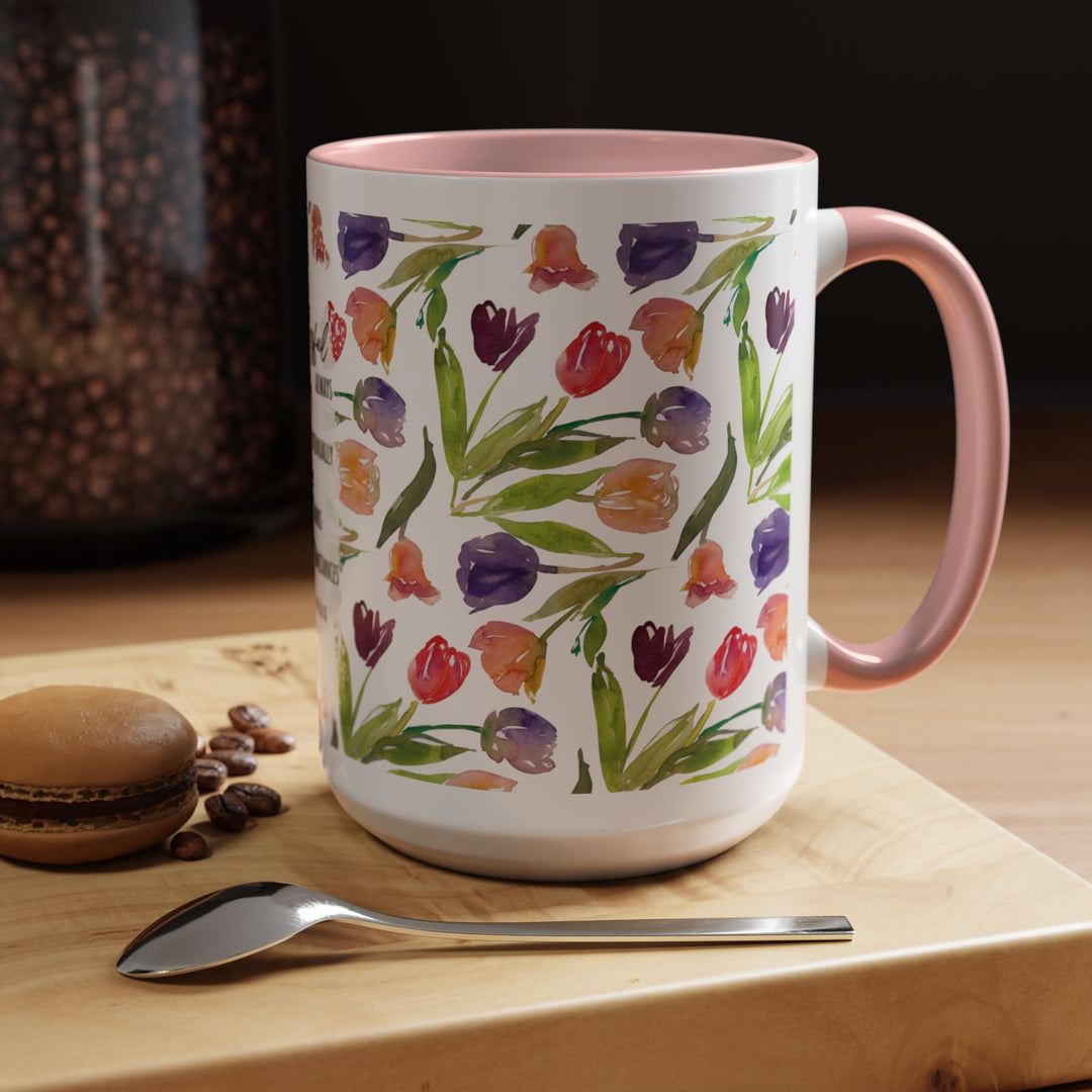 Be Joyful Always – Watercolor Tulip Scripture Mug