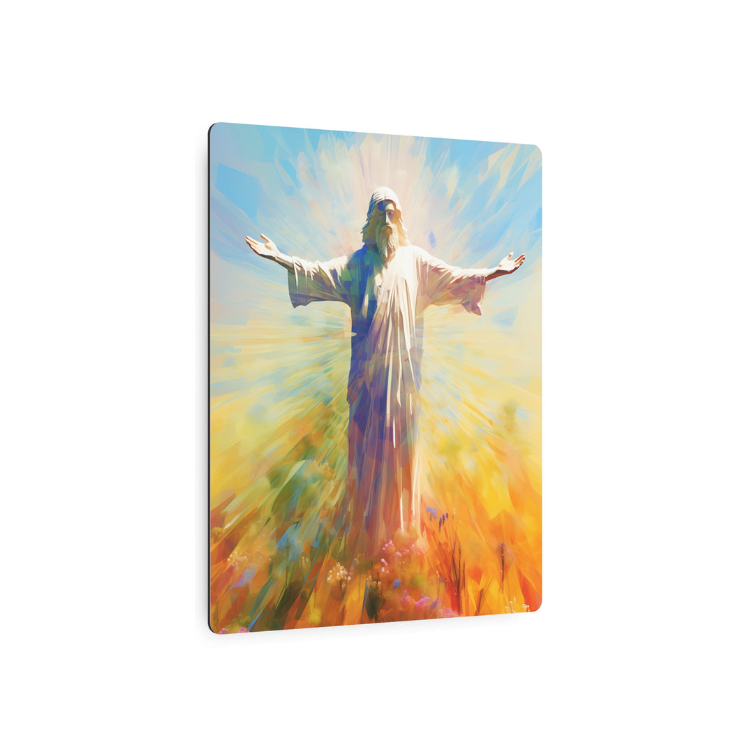 Inspirational Metal Art Sign - Jesus Christ Artwork for Home Decor