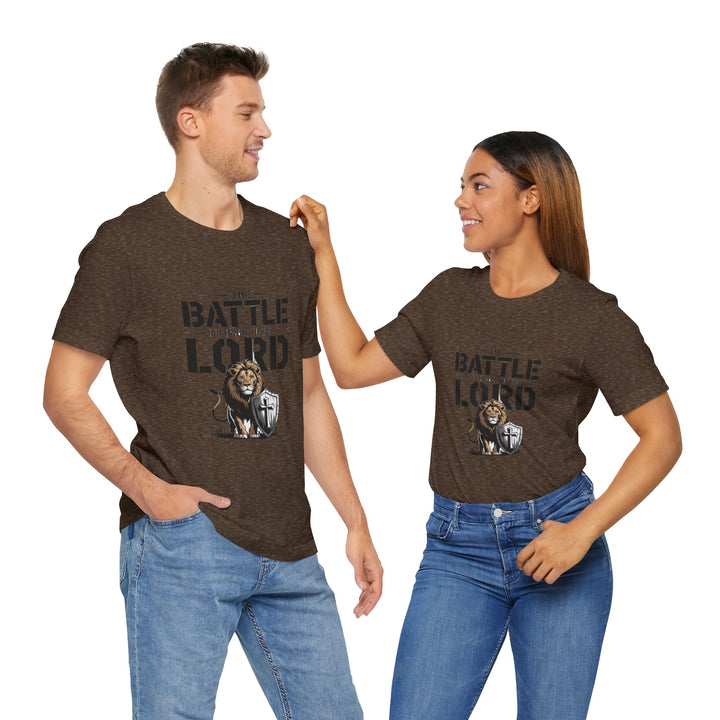 Faith-Inspired Short Sleeve Tee | The Battle Belongs to the Lord | Christian Apparel, Inspirational Shirt, Gift for Believers, [...]