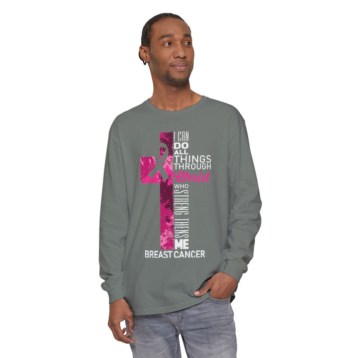 Christian Breast Cancer Awareness Long Sleeve T-Shirt