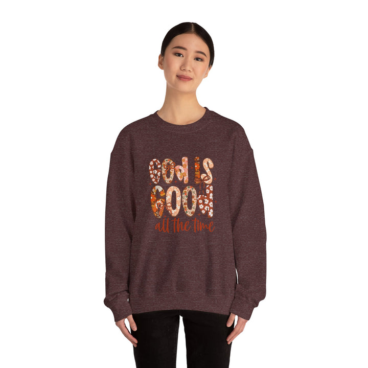 God Is Good Sweatshirt, Inspirational Crewneck, Cozy Fall Fashion, Unisex Apparel, Perfect Gift for Christians