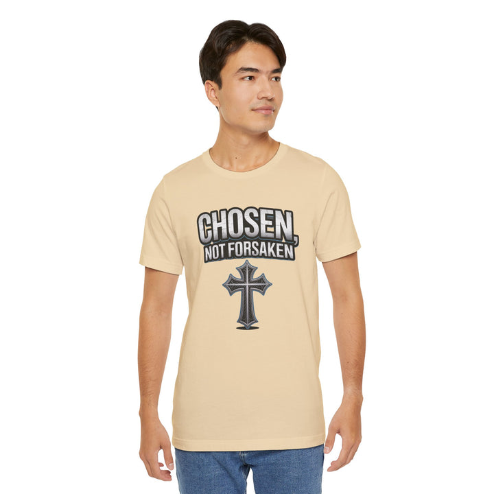 Unisex Inspirational Christian Tee - Chosen Not Forsaken, Faith-Based Shirt, Religious Apparel, Gift for Believers, Unique Faith T-Shirt