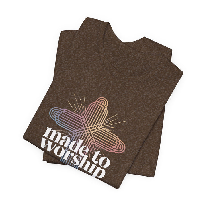Made to Worship Unisex Tee, Inspirational T-Shirt, Faith Apparel, Christian Gift, Church Wear, Casual Outfit