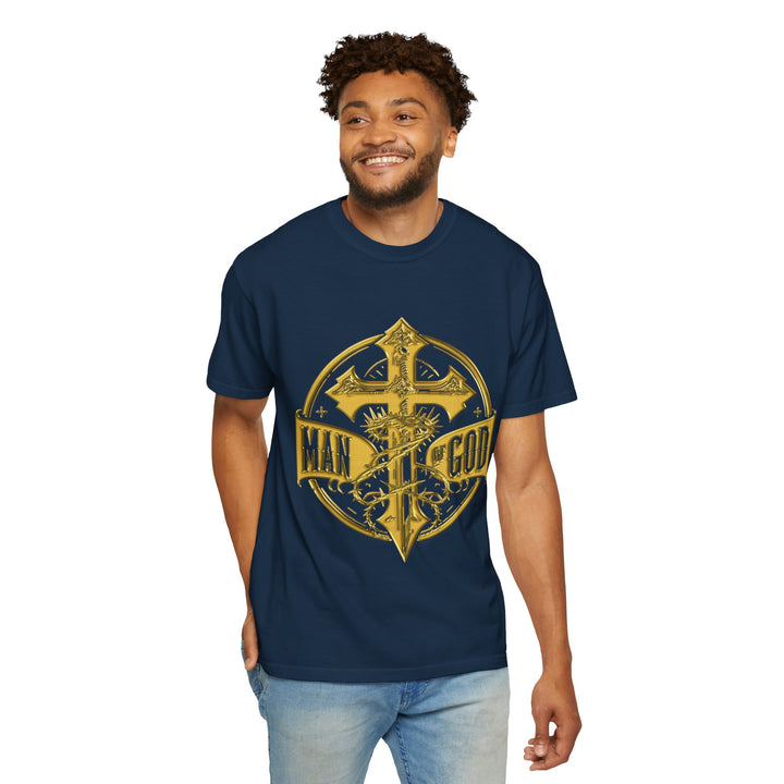 Warrior Spirit T-shirt - Royal Identity Gold Crest Design
