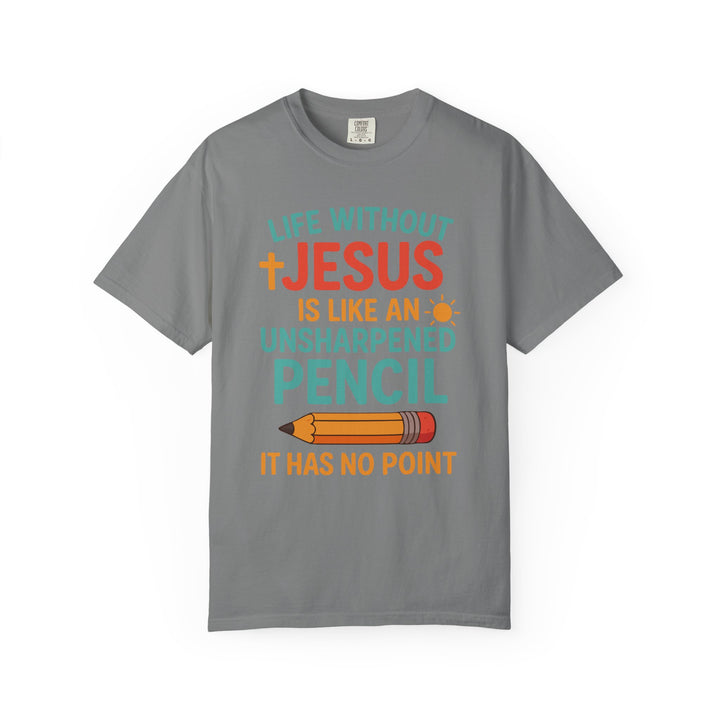 Christian Message Unisex T-shirt with Pencil Design