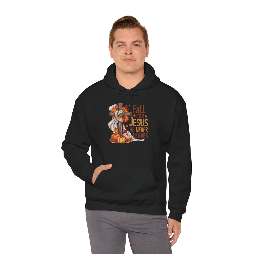Christian Hoodie - Fall for Jesus Inspirational Unisex Sweatshirt