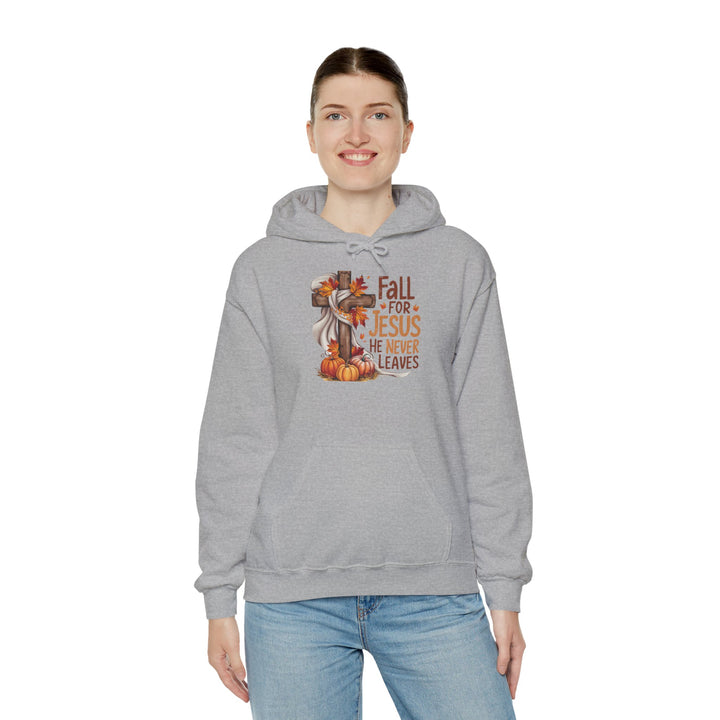 Christian Hoodie - Fall for Jesus Inspirational Unisex Sweatshirt