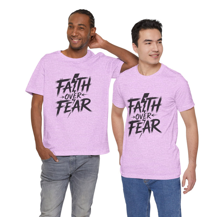 Faith Over Fear – Bold Christian Lightning Shirt