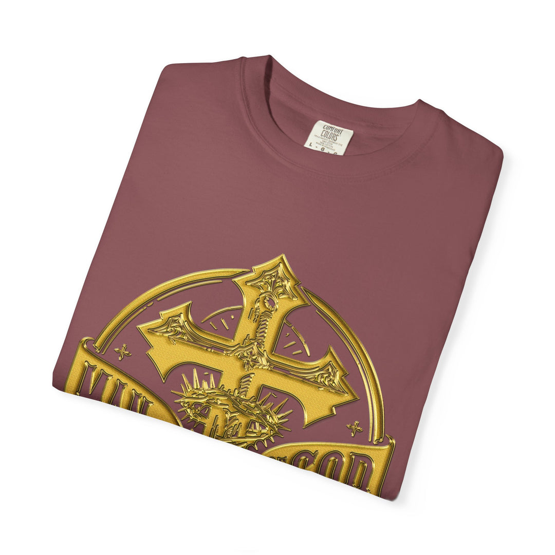 Warrior Spirit T-shirt - Royal Identity Gold Crest Design