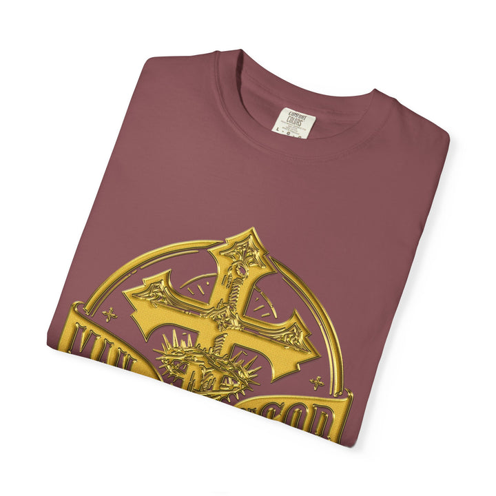 Warrior Spirit T-shirt - Royal Identity Gold Crest Design
