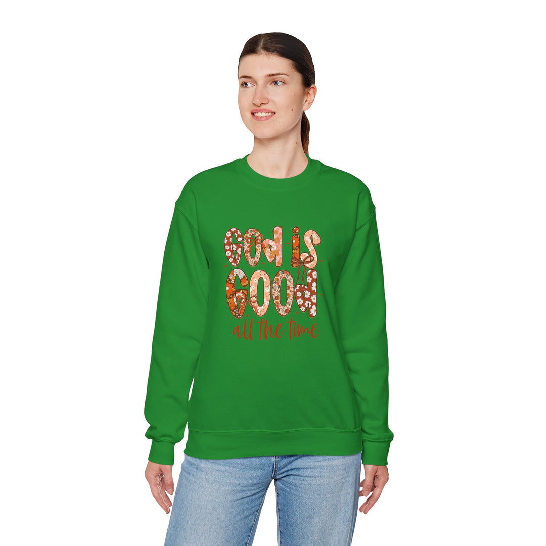 God Is Good Sweatshirt, Inspirational Crewneck, Cozy Fall Fashion, Unisex Apparel, Perfect Gift for Christians