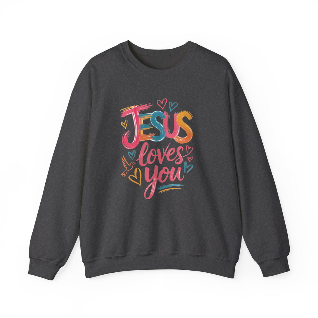 Jesus Loves You Crewneck Sweatshirt - Cozy Unisex Gift, Christian Apparel, Faith-Based Fashion, Inspirational Layering Piece, Ideal [...]